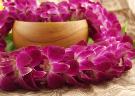 triple orchid lei