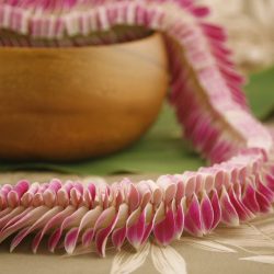 Purple butterfly Hawaiian Lei