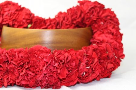 Hawaiian Carnation Lei Red